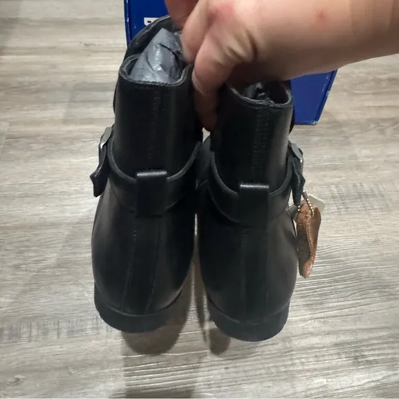 Birkenstock Collins Black Leather Boots