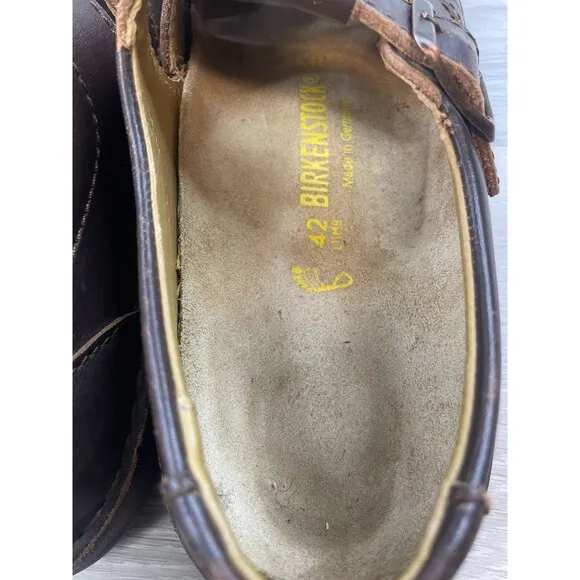 Birkenstock Madeira Sandal Fisherman Slingback Leather US 9  Brown
