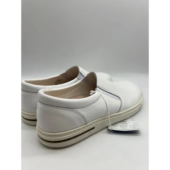 Birkenstock Men's Oswego White Leather Slip on Shoes Size 11/EU 44 New