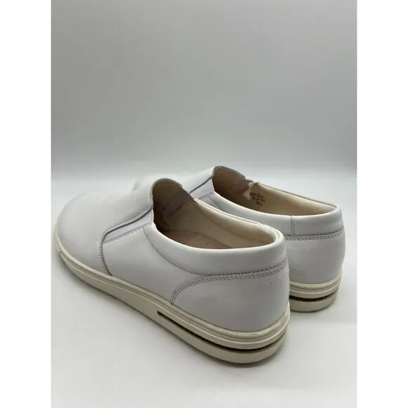 Birkenstock Men's Oswego White Leather Slip on Shoes Size 12/EU 45 New