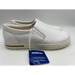 Birkenstock Men's Oswego White Leather Slip on Shoes Size 12/EU 45 New