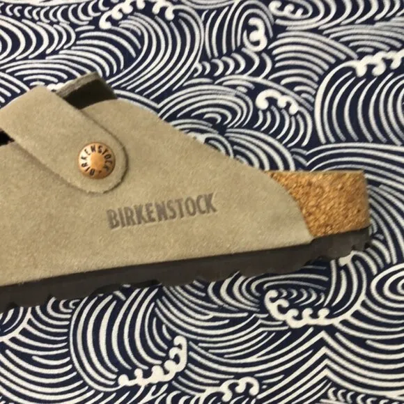 Birkenstock Taupe Suede Slip-On