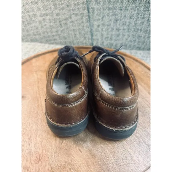 Birkenstock Women's Brown Leather Lace-Up Casual Shoes  EU 36/ US 5
