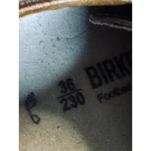 Birkenstock Women's Brown Leather Lace-Up Casual Shoes  EU 36/ US 5
