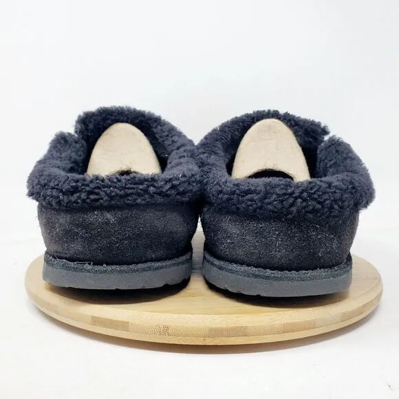 Birkenstock Zermatt Shearling Clogs 44 Mens 11 Black Suede Slip On Lined Shoes