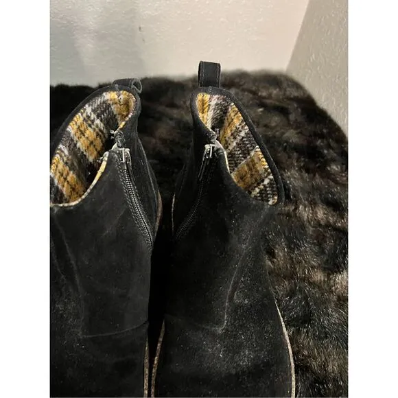 Birkenstock Women’s 37 6.5 Narrow Melrose Black Suede Ankle Boots new