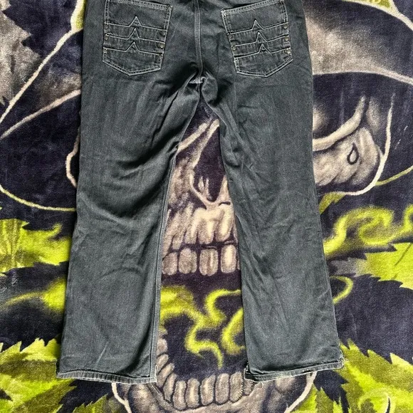 Black Label Risk &amp; Reward Bootcut Black Jeans Classic Fit