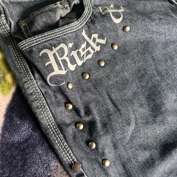 Black Label Risk &amp; Reward Bootcut Black Jeans Classic Fit