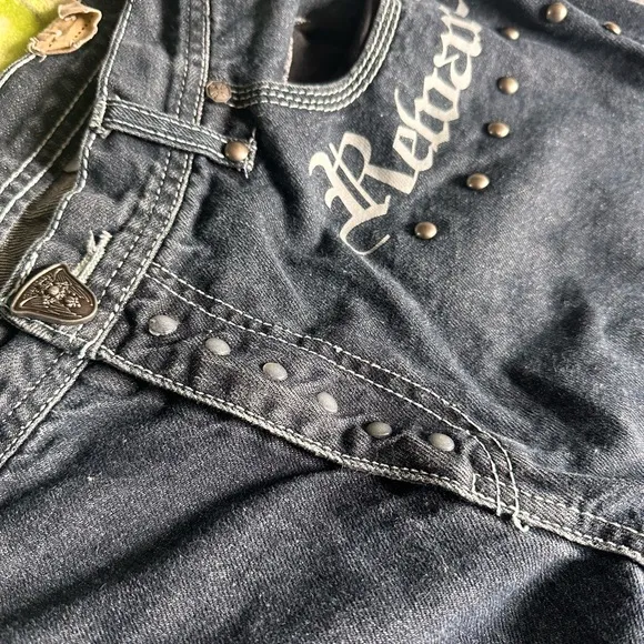 Black Label Risk &amp; Reward Bootcut Black Jeans Classic Fit