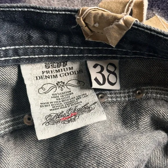 Black Label Risk &amp; Reward Bootcut Black Jeans Classic Fit