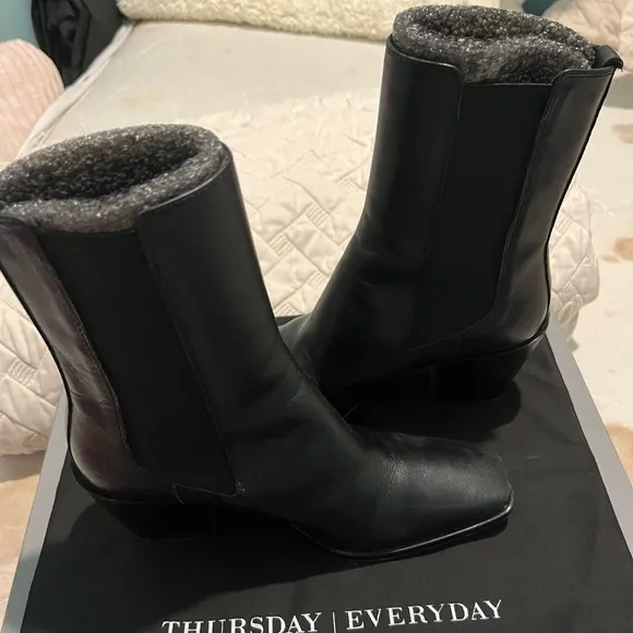 Black Leather Thursday Boots Company Soho
