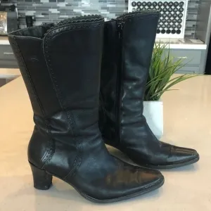 Black Pikolinos Leather Boots