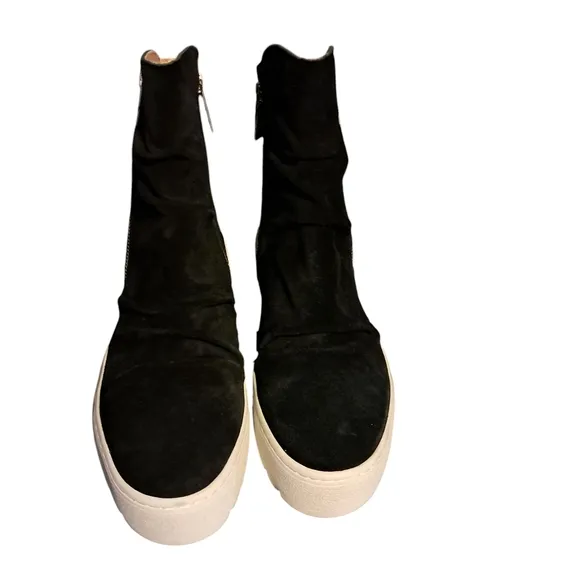 Black Suede J Slides NYC Nila Women's Boots