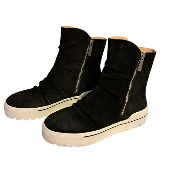 Black Suede J Slides NYC Nila Women's Boots