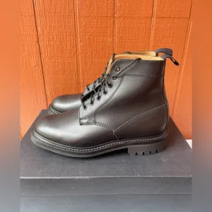 Blackstock &amp; Weber Boots Men's Black Leather Commando Sole US:7:5 /UK:6.7  NEW