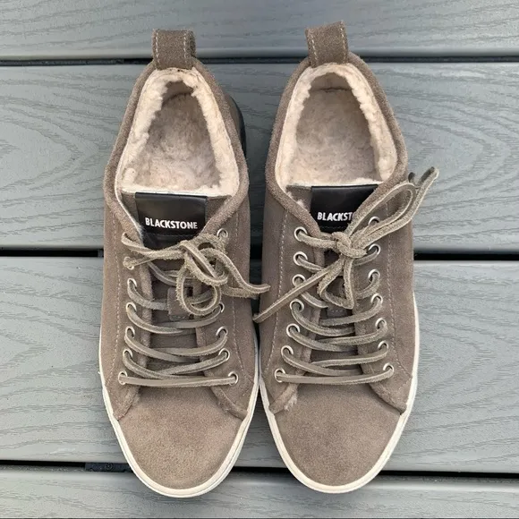 BLACKSTONE Apres Ski Shearling Line Suede Sneakers Warm Women’s Size 38 US 8