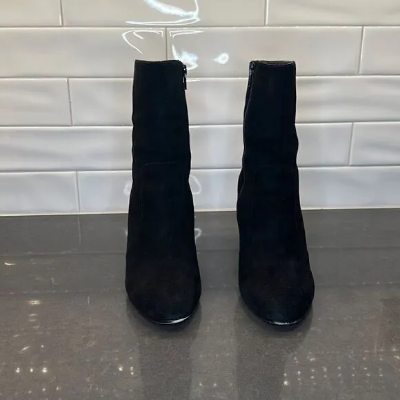 Black suede Michael Michael Kors Yoonie round toe Ankle Boots