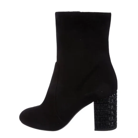Black suede Michael Michael Kors Yoonie round toe Ankle Boots
