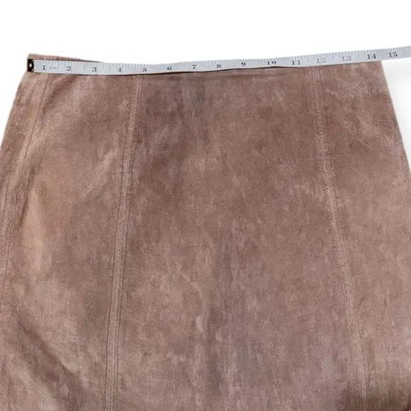 BLANKNYC Women's Suede Midnight Toker Brown Lined Mini Skirt Size 26
