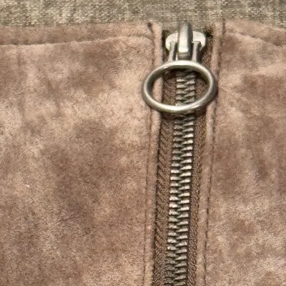 BLANKNYC Women's Suede Midnight Toker Brown Lined Mini Skirt Size 26