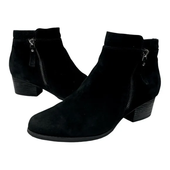 Blondo Isaac Waterproof Black Bootie Suede woman’s size 9.5 M