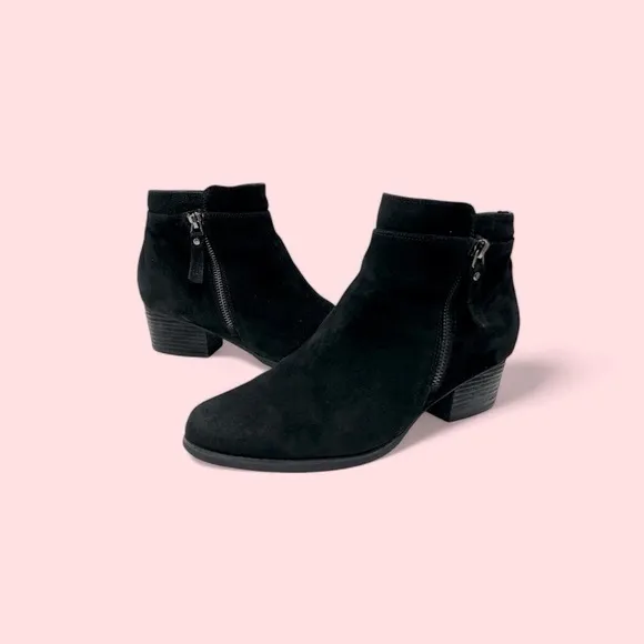 Blondo Isaac Waterproof Black Bootie Suede woman’s size 9.5 M