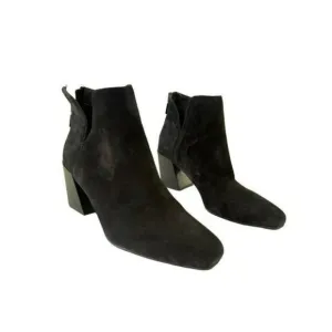 Blondo Stasia Black Suede Waterproof Ankle Boots Booties Winter Sz 8.5 NEW