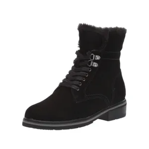 Blondo waterproof black suede ankle boots.