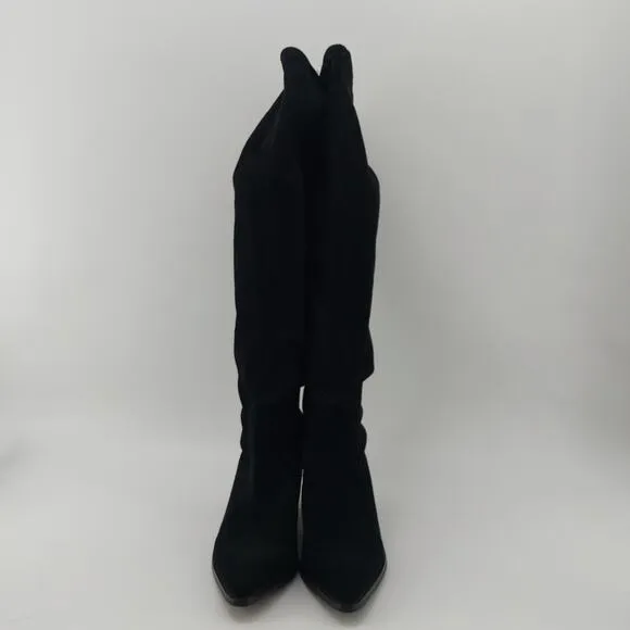Blondo Womens Knee High Black Boots Block Heel 9M Waterproof