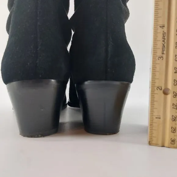 Blondo Womens Knee High Black Boots Block Heel 9M Waterproof