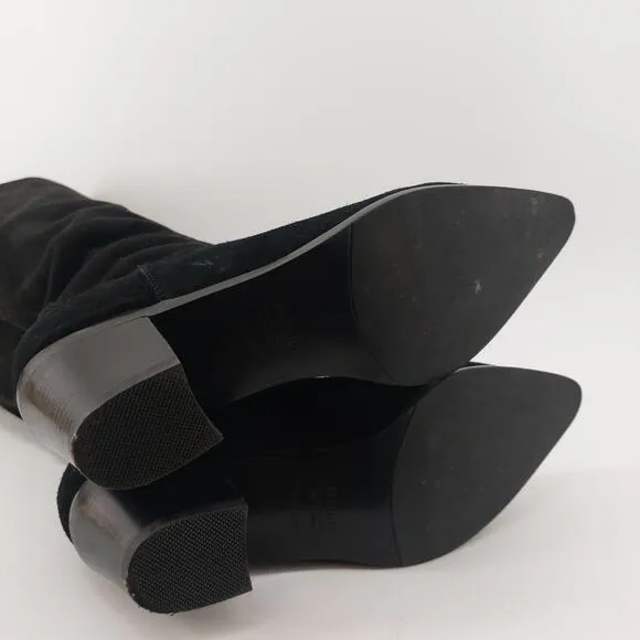 Blondo Womens Knee High Black Boots Block Heel 9M Waterproof