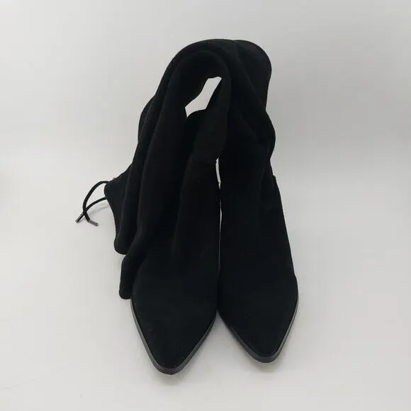 Blondo Womens Knee High Black Boots Block Heel 9M Waterproof