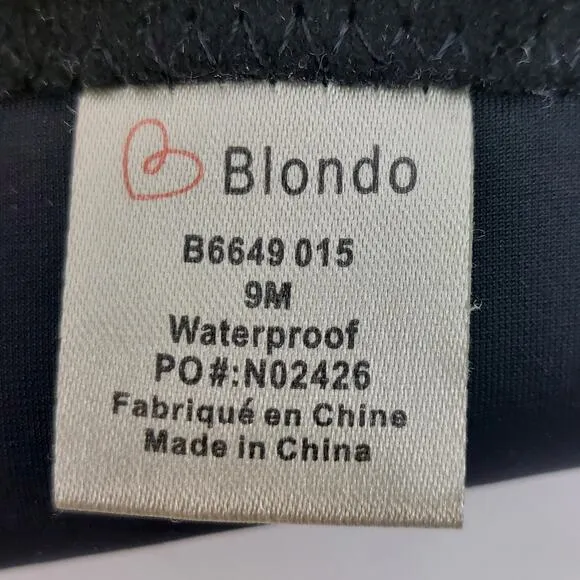 Blondo Womens Knee High Black Boots Block Heel 9M Waterproof