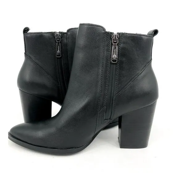BLONDO Women's Reese Bootie Size 9M Black Leather Waterproof Ankle Boot NWB