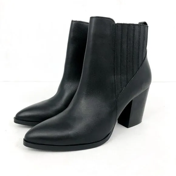 BLONDO Women's Reese Bootie Size 9M Black Leather Waterproof Ankle Boot NWB