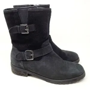 BLONDO Black Moto Nubuck Boots Waterproof 7M