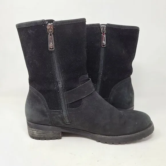 BLONDO Black Moto Nubuck Boots Waterproof 7M