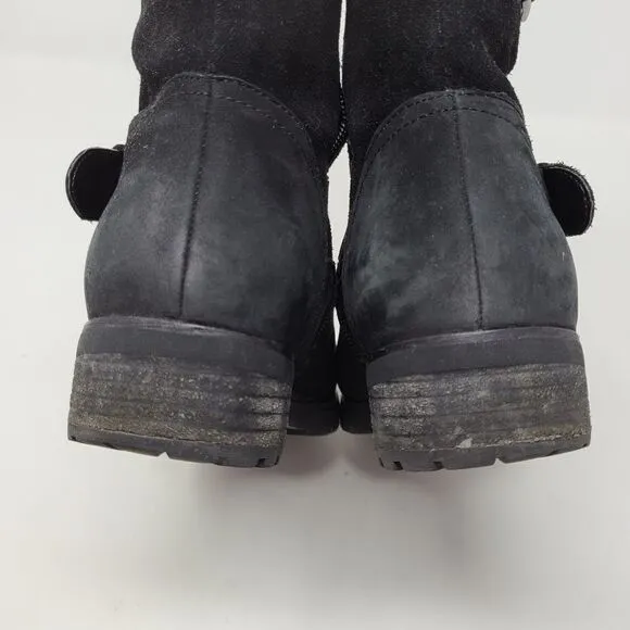 BLONDO Black Moto Nubuck Boots Waterproof 7M
