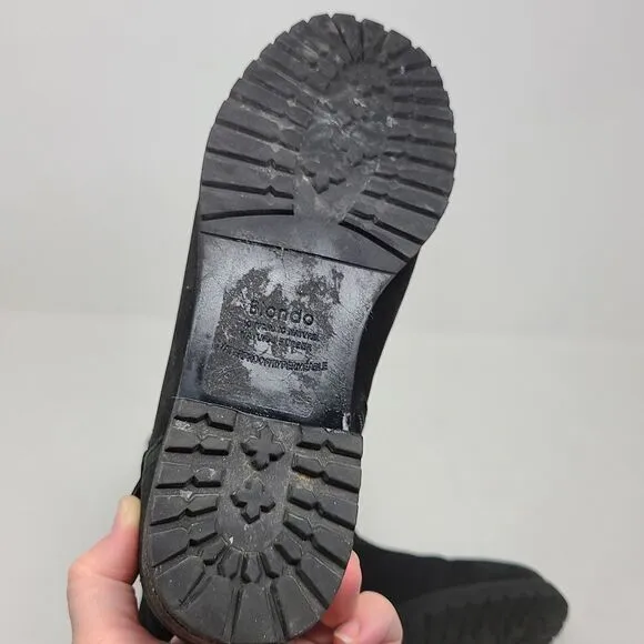 BLONDO Black Moto Nubuck Boots Waterproof 7M