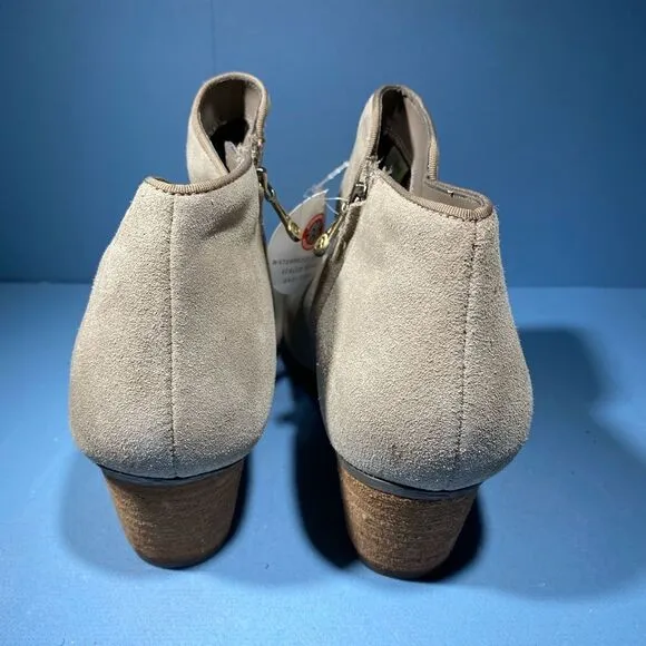 Blondo Chelsea Waterproof Booties Boots Women's Size 10 Tan Suede Leather