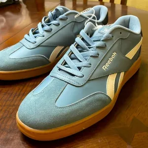 Blue suede RETRO LOOK Reebok tennies! Brand New never worn!