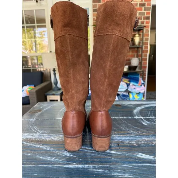 BOC Women's knee high Suede &amp; Leather boots, size 9.5 Medium