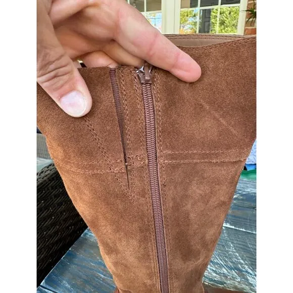 BOC Women's knee high Suede &amp; Leather boots, size 9.5 Medium