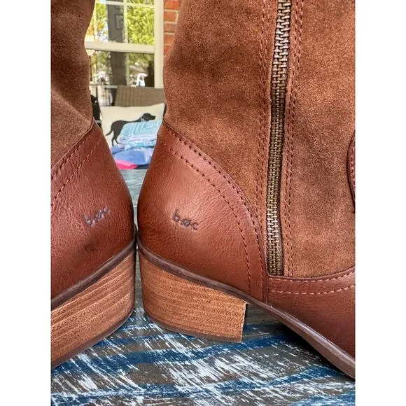 BOC Women's knee high Suede &amp; Leather boots, size 9.5 Medium