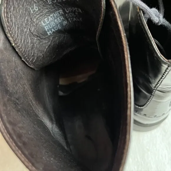 Boemos Lace up Oxfords Black Leather oxford boots Size 40