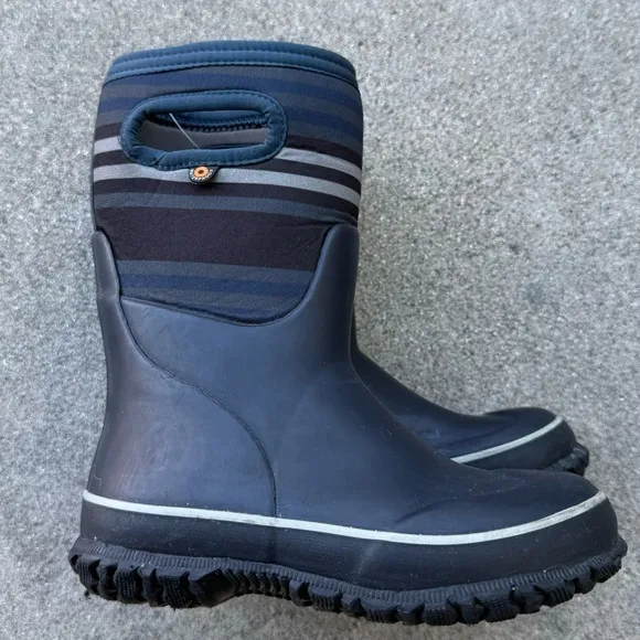 Bogs K Grasp Boots Youth Size 13 preloved -22/-30 striped winter waterproof