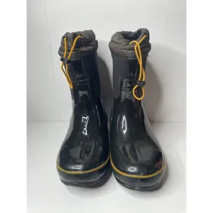 Bogs kids boots rain waterproof black size 4