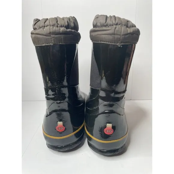 Bogs kids boots rain waterproof black size 4