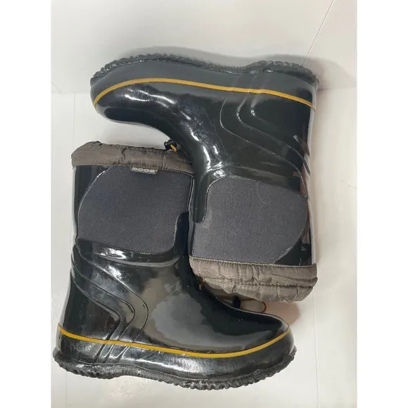 Bogs kids boots rain waterproof black size 4