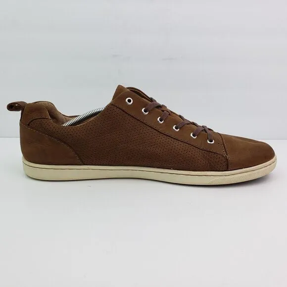 Born Alleghrny Mens Size 14 Brown Leather Lace Up Low Sneaker Shoes VCJK19